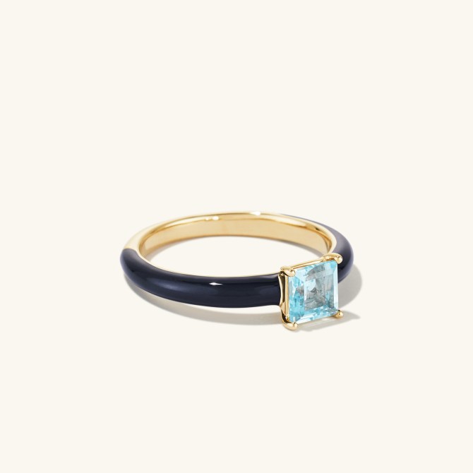 STYLECASTER | Mejuri Enamel Rings