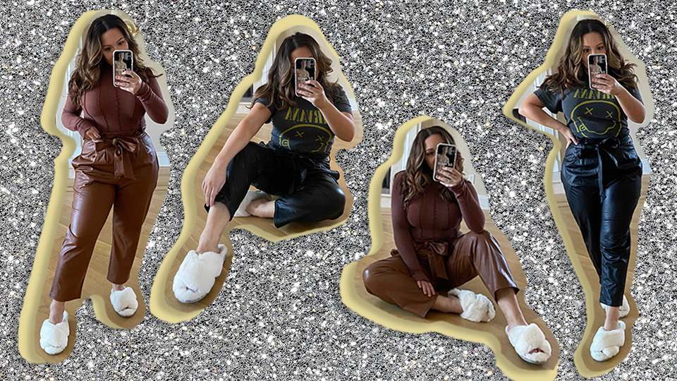 STYLECASTER | Commando Faux Leather Paperbag Pants