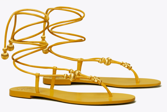 STYLECASTER | Amanda Gorman Tory Burch Sandals