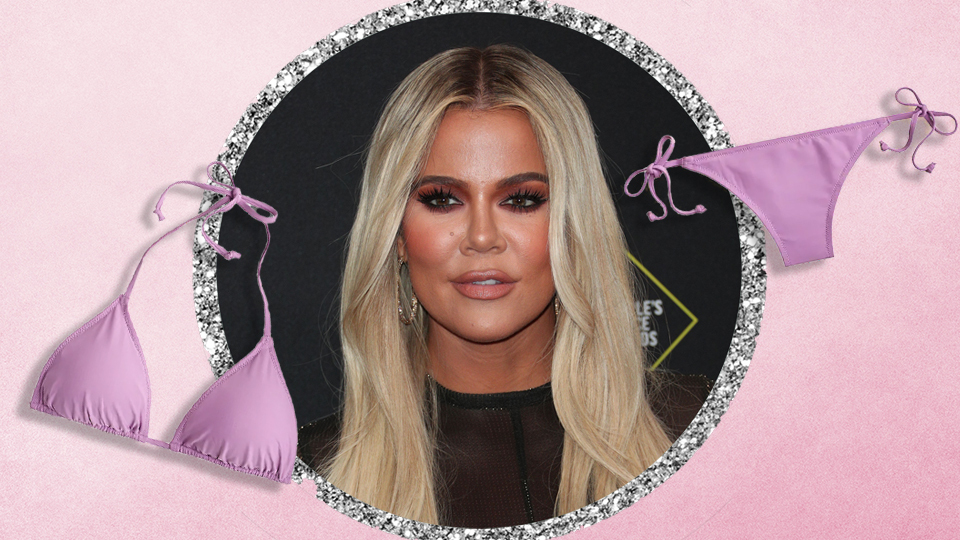 STYLECASTER | Khloe Kardashian String Bikini