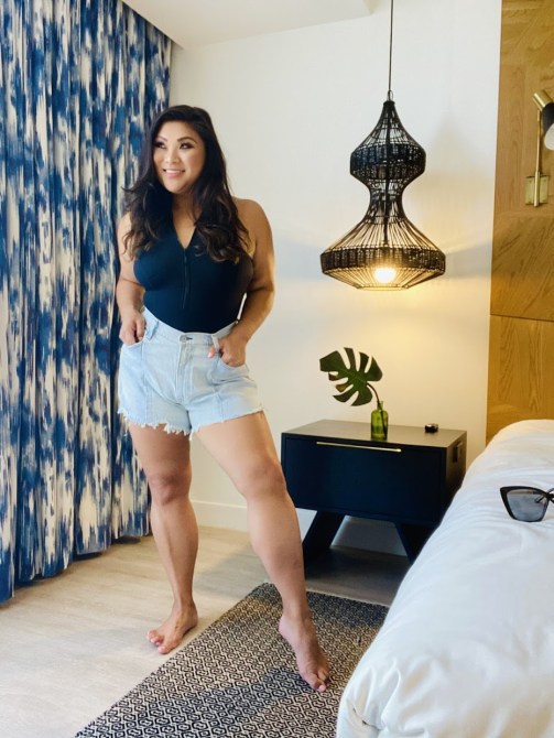 STYLECASTER | Styling Swimsuits As Bodysuits