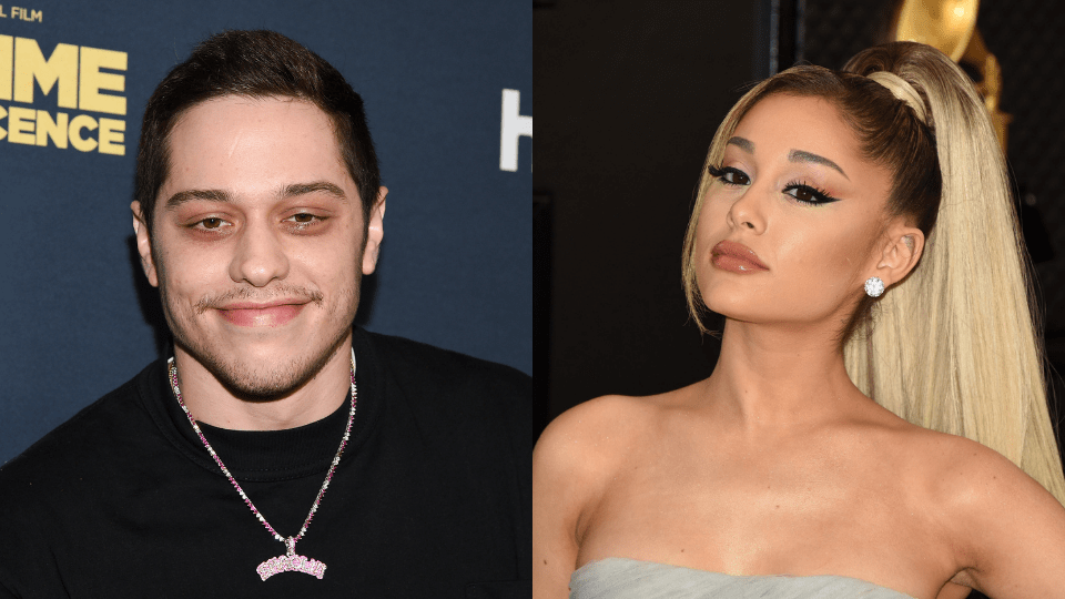 pete-davidson-ariana-grande-react