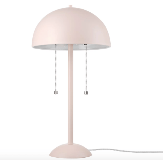 Globe Electric 21.13" 2 Light LED Matte Pink Specialty Desk Lamps with Bowl (2 Count)