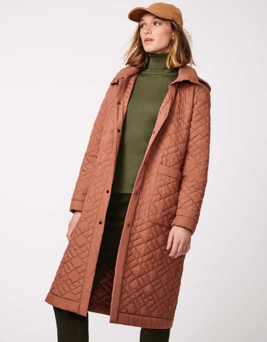 Bernardo Snappy Moves Long Quilted Puffer Coat