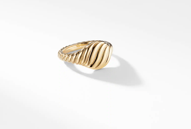 David Yurman Sculpted Cable Mini Pinky Ring