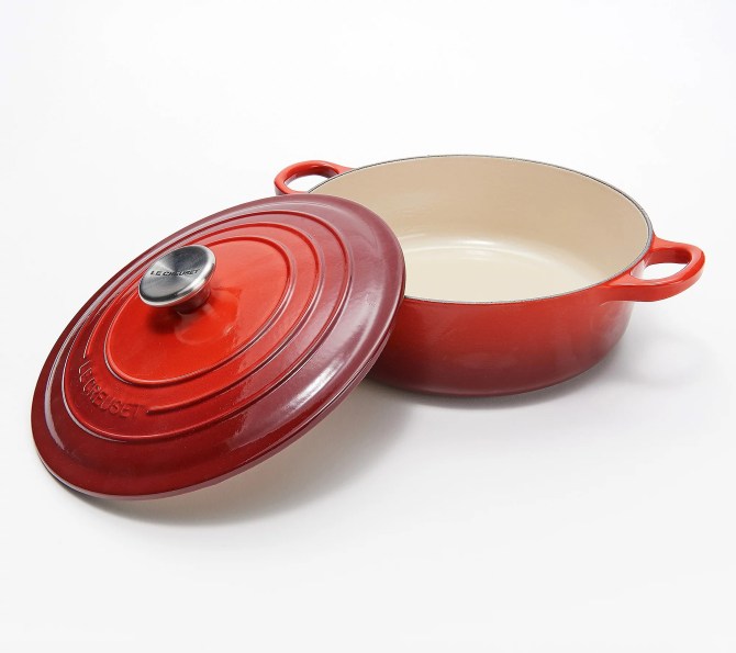 Le Creuset 3.5-qt Cast Iron Round Wide Dutch Oven QVC