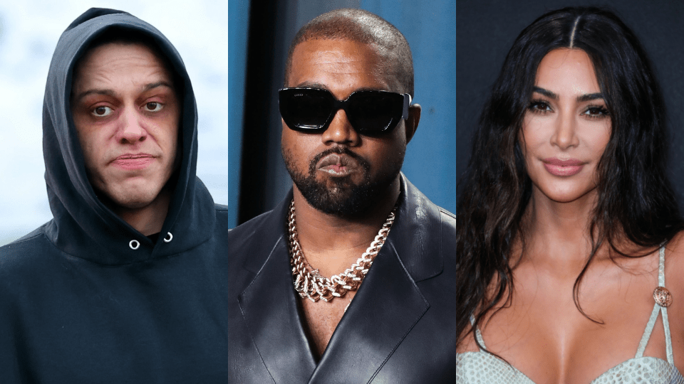 Pete Davidson, Kanye West, Kim Kardashian