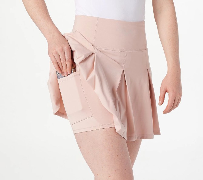 Zuda Z-Move Pleated Pocket Skort QVC
