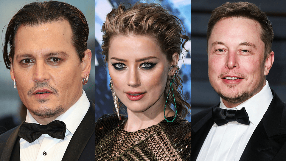 Johnny Depp, Amber Heard, Elon Musk