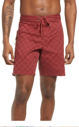 Check Stretch Cotton Shorts
