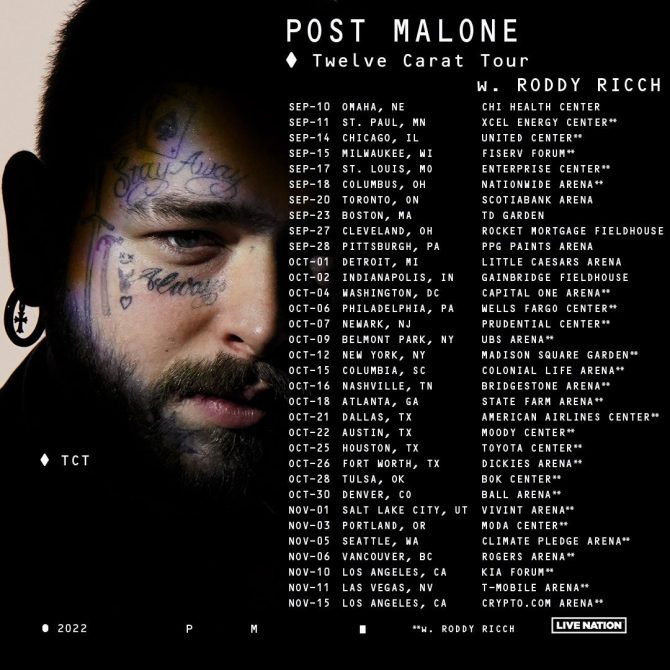 Post Malone Tour 2022