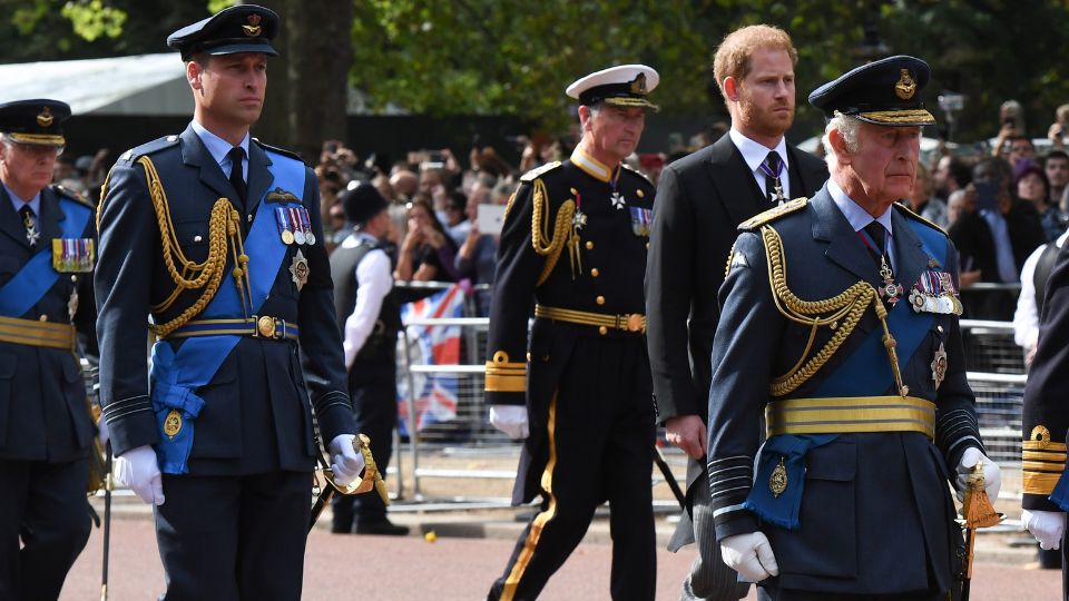 King Charles III, Prince William and Harry