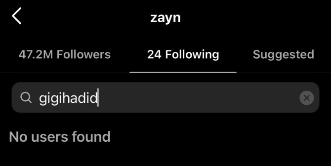 Zayn Malik Instagram