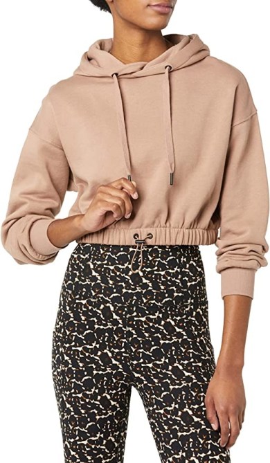Core 10 Women's Super Soft Cropped Length Hoodie Sweatshirt Amazon