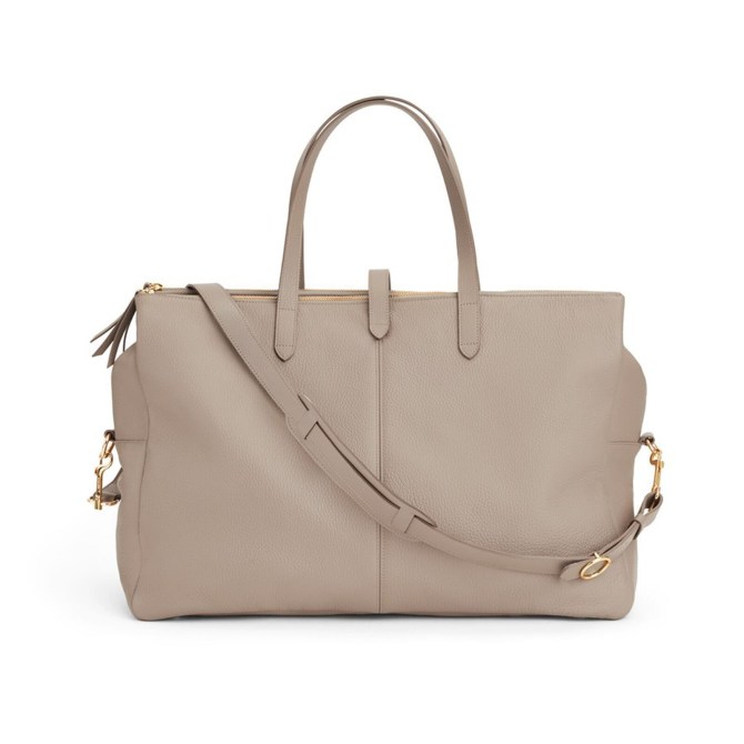 Cuyana Leather Triple Zipper Weekender