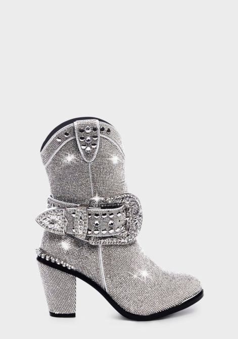 dolls kill shiny cowboy boots