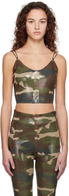 ADIDAS X IVY PARKGreen Sequin Tank Top