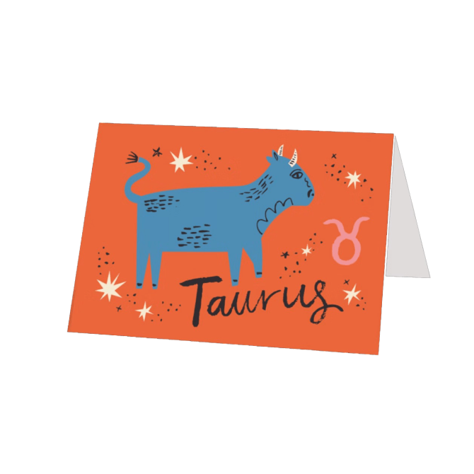 Papier Taurus Birthday Card