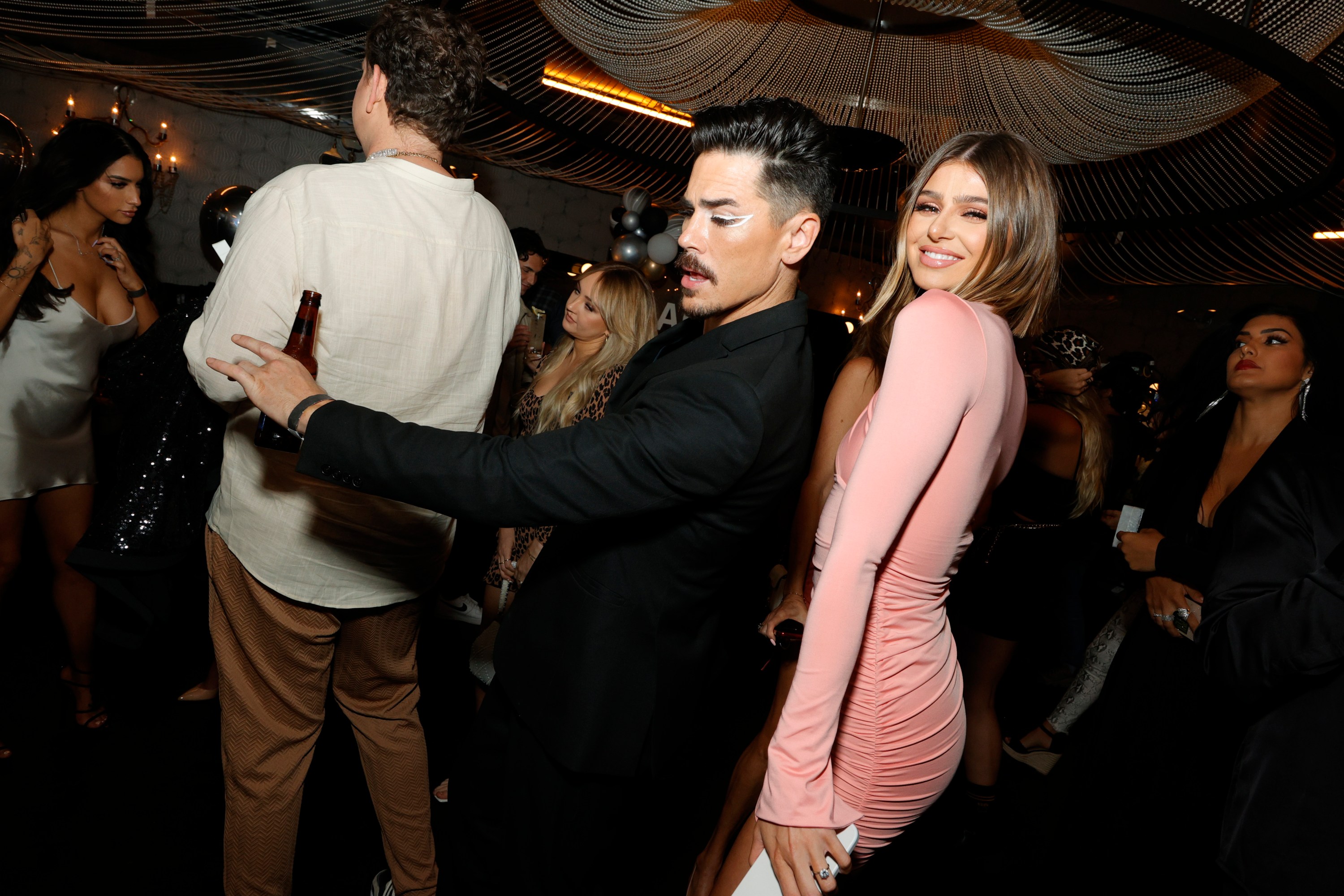 Tom Sandoval and Raquel Leviss attend the "Vanderpump Rules" Party For LALA Beauty Hosted By Lala Kent at Beauty & Essex on June 30, 2021 in Los Angeles, California.