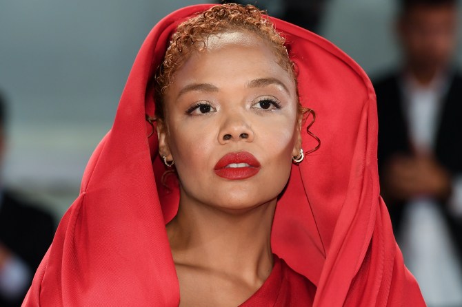 American actress Tessa Thompson at the 79 Venice International Film