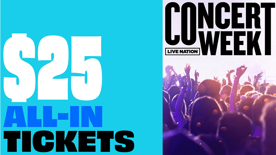 Live Nation Concert Week 2023 Tickets