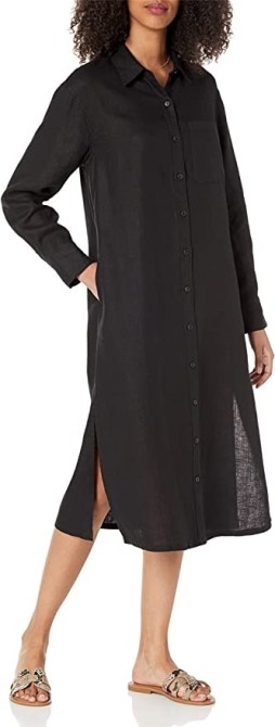 The Drop Fiona Linen Midi Shirt Dress Amazon