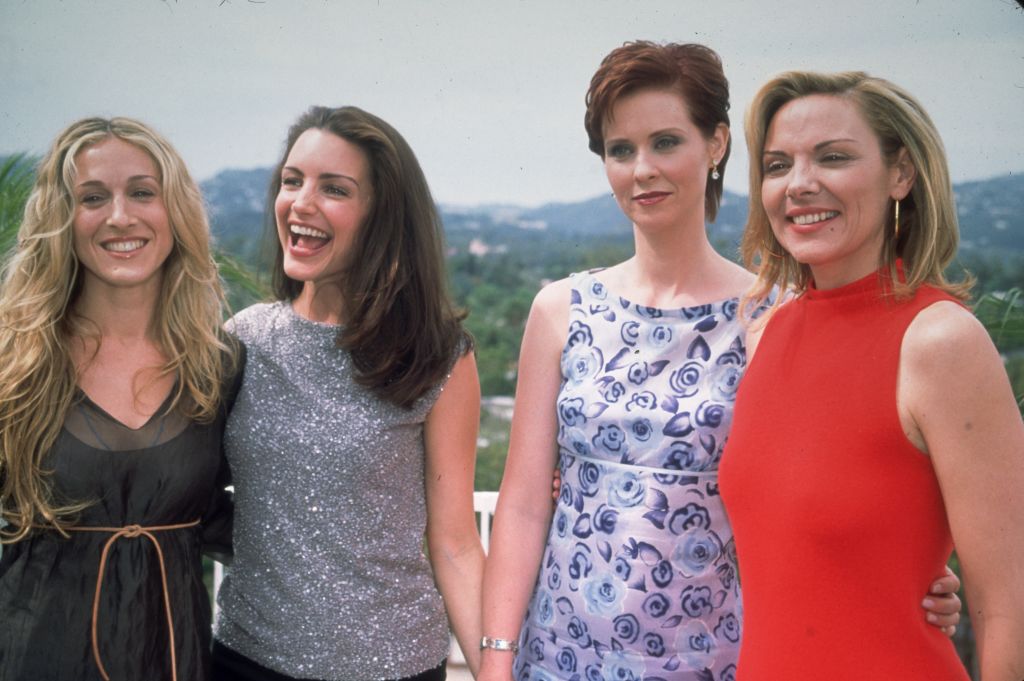 Cast members of the television series Sex and the City (L-R): Sarah Jessica Parker, Kristin Davis, Cynthia Nixon and Kim Cattrall, Beverly Hills, California.