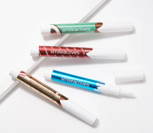 Smileactives Set of 4 Holiday Teeth Whitening Pens
