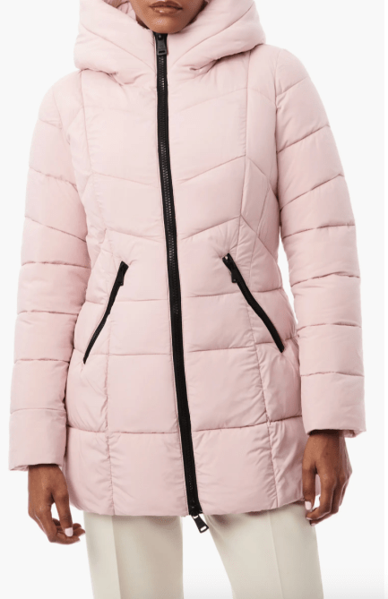 Bernardo Hooded Water Resistant Puffer Jacket
