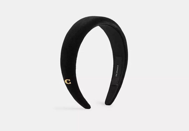 Coach Velvet Headband