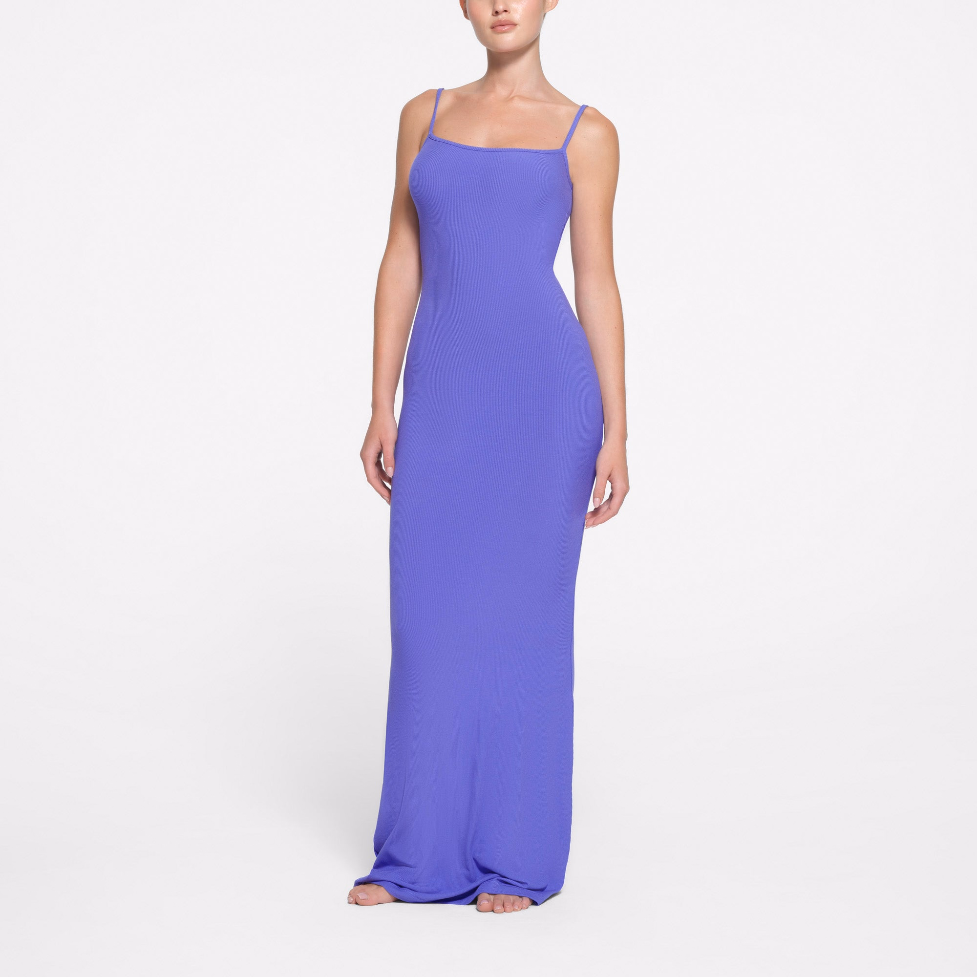 Skims Soft Lounge Long Slip Dress in Tanzanite