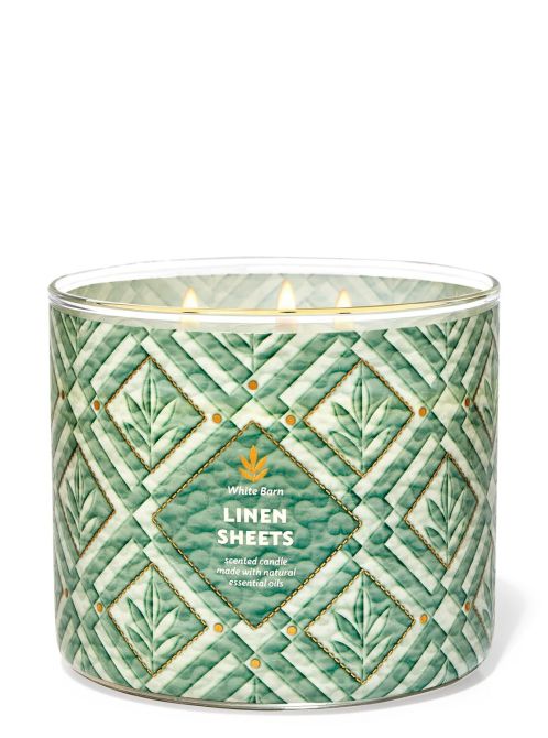 Linen Sheets
3-Wick Candle