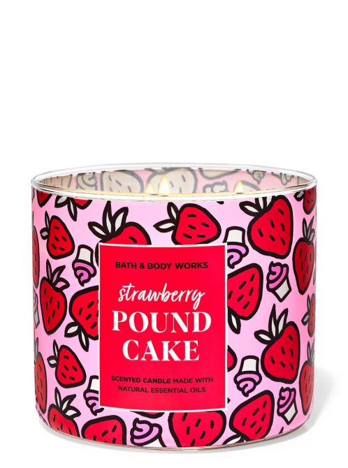 Strawberry Pound Cake
3-Wick Candle