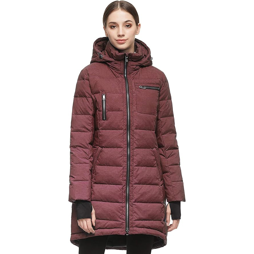 Orolay Women's Down Jacket Coat Mid-Length