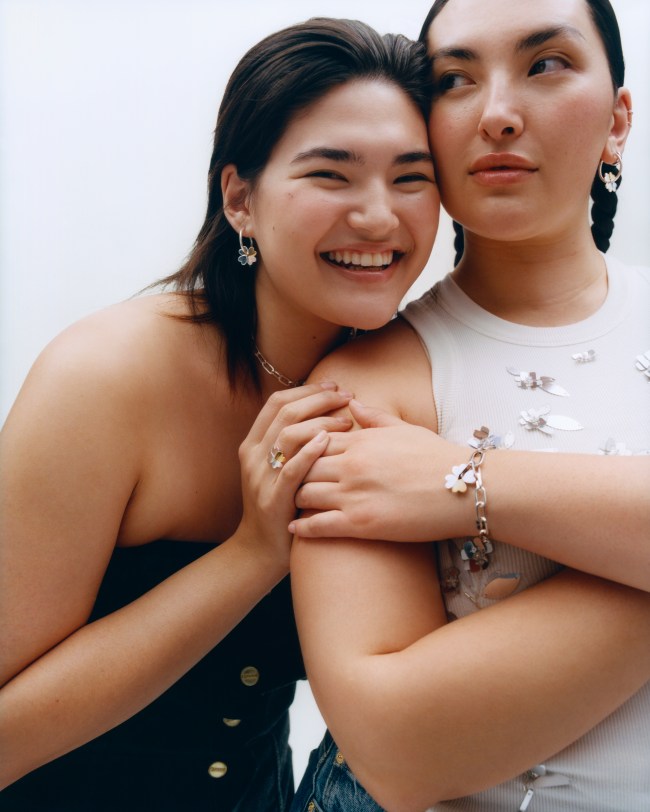 Yumi & Natalie, models and sisters based in Los Angeles wear pieces from the collection. 