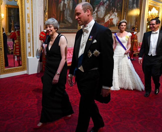 Theresa May, Prince WIlliam, Kate Middleton