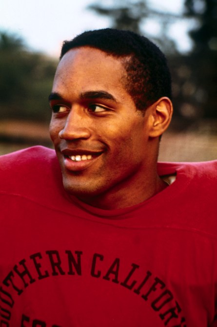 O.J. Simpson, University of Southern California football star.