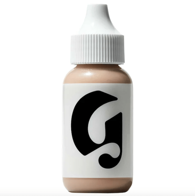 Glossier Perfecting Skin Tint in a bottle.