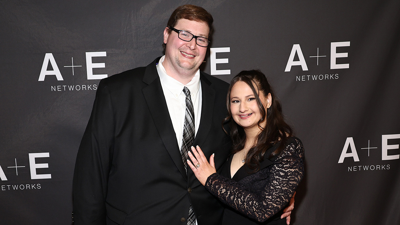 Ryan Anderson and Gypsy Rose Blanchard attend "The Prison Confessions Of Gypsy Rose Blanchard" Red Carpet Event on January 05, 2024 in New York City.