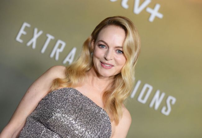 Heather Graham attends the red carpet premiere of the Apple Original Series "Extrapolations" at Hammer Museum on March 14, 2023 in Los Angeles, California.