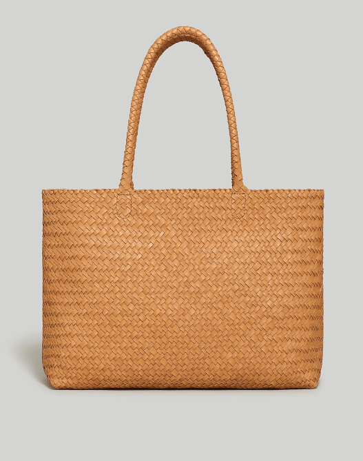 madewell leather tote