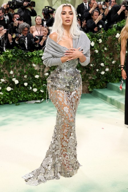 Kim Kardashian attends The 2024 Met Gala Celebrating "Sleeping Beauties: Reawakening Fashion" at The Metropolitan Museum of Art on May 06, 2024 in New York City.