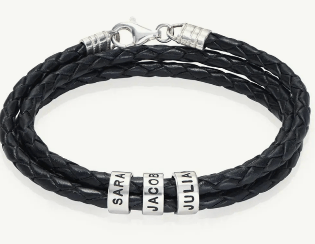 Myka Navigator Braided Leather Bracelet