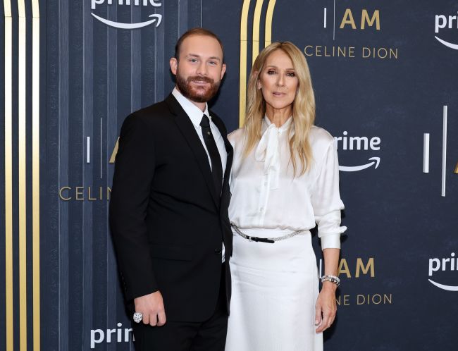 RC Angelil and Céline Dion attend the "I Am: Celine Dion" New York special screening at Alice Tully Hall on June 17, 2024 in New York City.