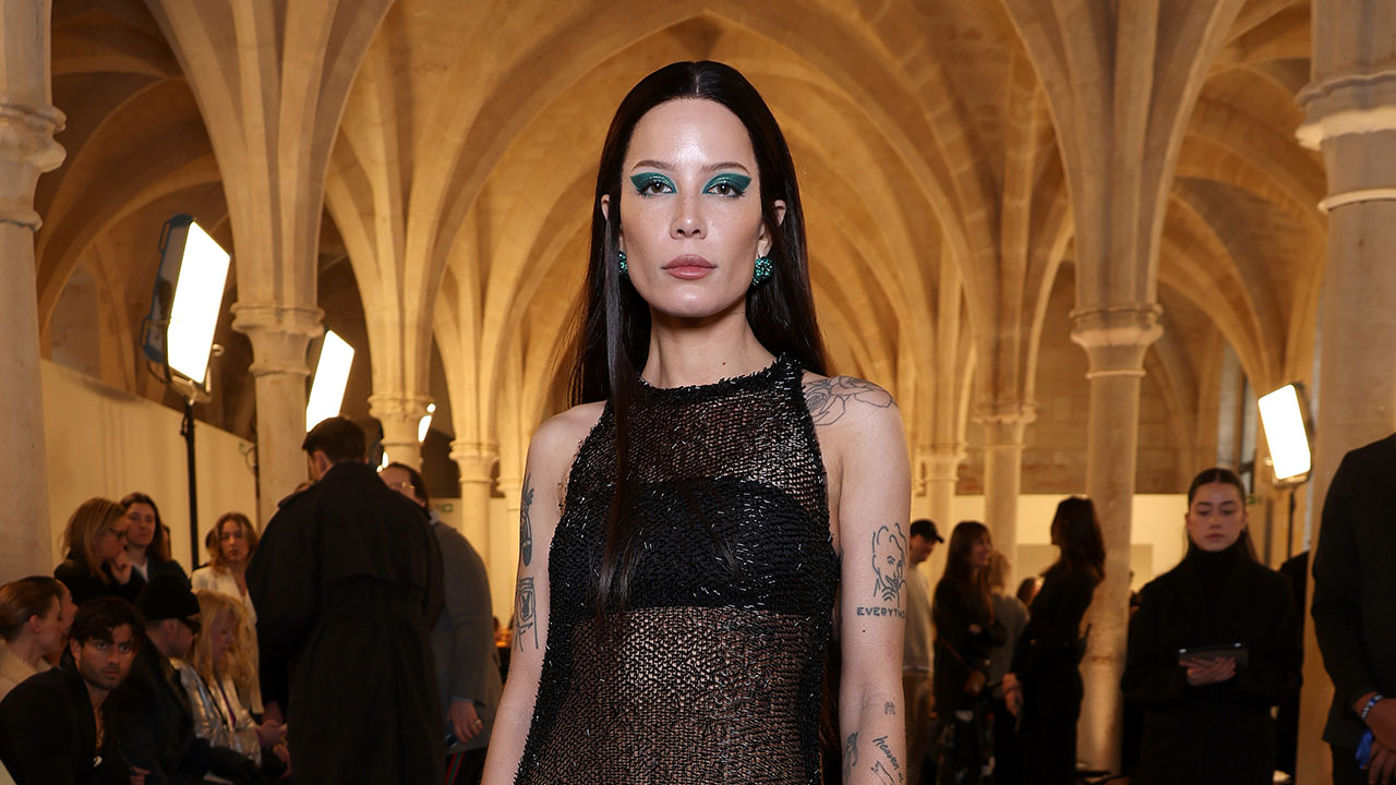 Halsey attends the Lanvin Womenswear Fall Winter 2023-2024 show as part of Paris Fashion Week  on March 05, 2023 in Paris, France.