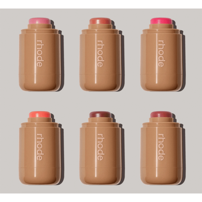 Rhode Pocket Blush in 6 different shades.