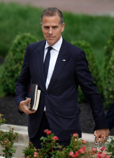 Hunter Biden, the son of U.S. President Joe Biden, leaves the J. Caleb Boggs Federal Building on June 06, 2024 in Wilmington, Delaware. The trial for Hunter Biden's felony gun charges continues today with additional witnesses.