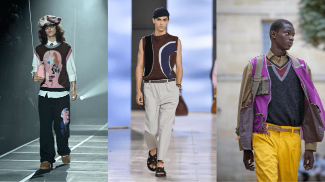 Vests on the runway.