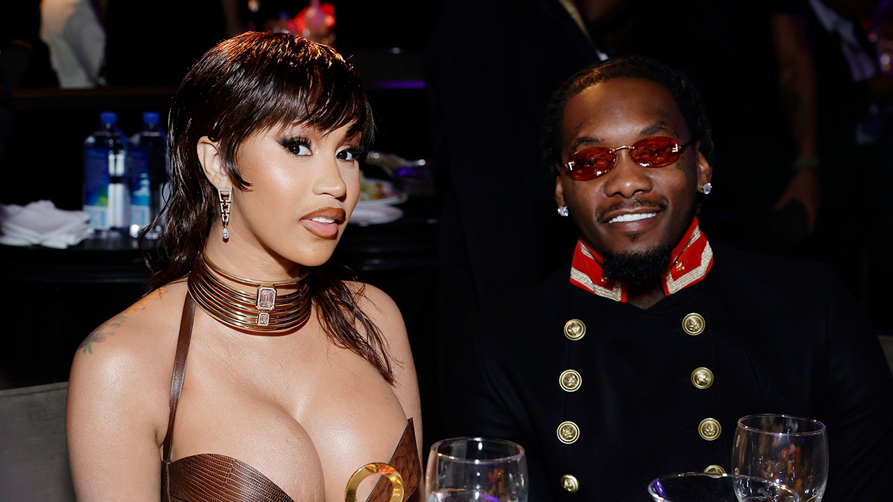 Cardi B and Offset attend the Pre-GRAMMY Gala & GRAMMY Salute to Industry Icons Honoring Julie Greenwald and Craig Kallman on February 04, 2023 in Los Angeles, California.