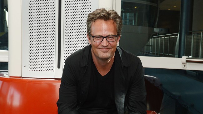 Matthew Perry rides the High Roller at The LINQ Promenade on June 11, 2015 in Las Vegas, Nevada.